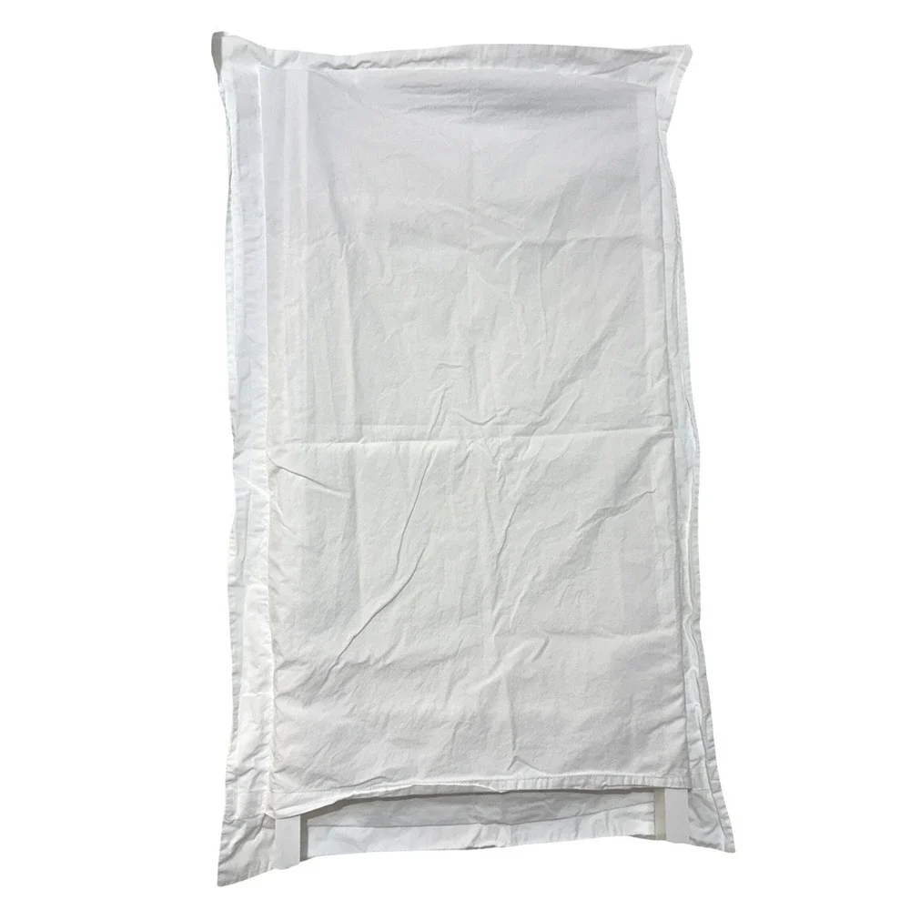 Pottery Barn Grand Organic Percale King Duvet Set Sham‎ Pillowcases White Navy